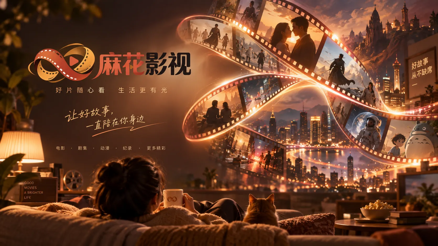 电影银幕与座席的光影画面